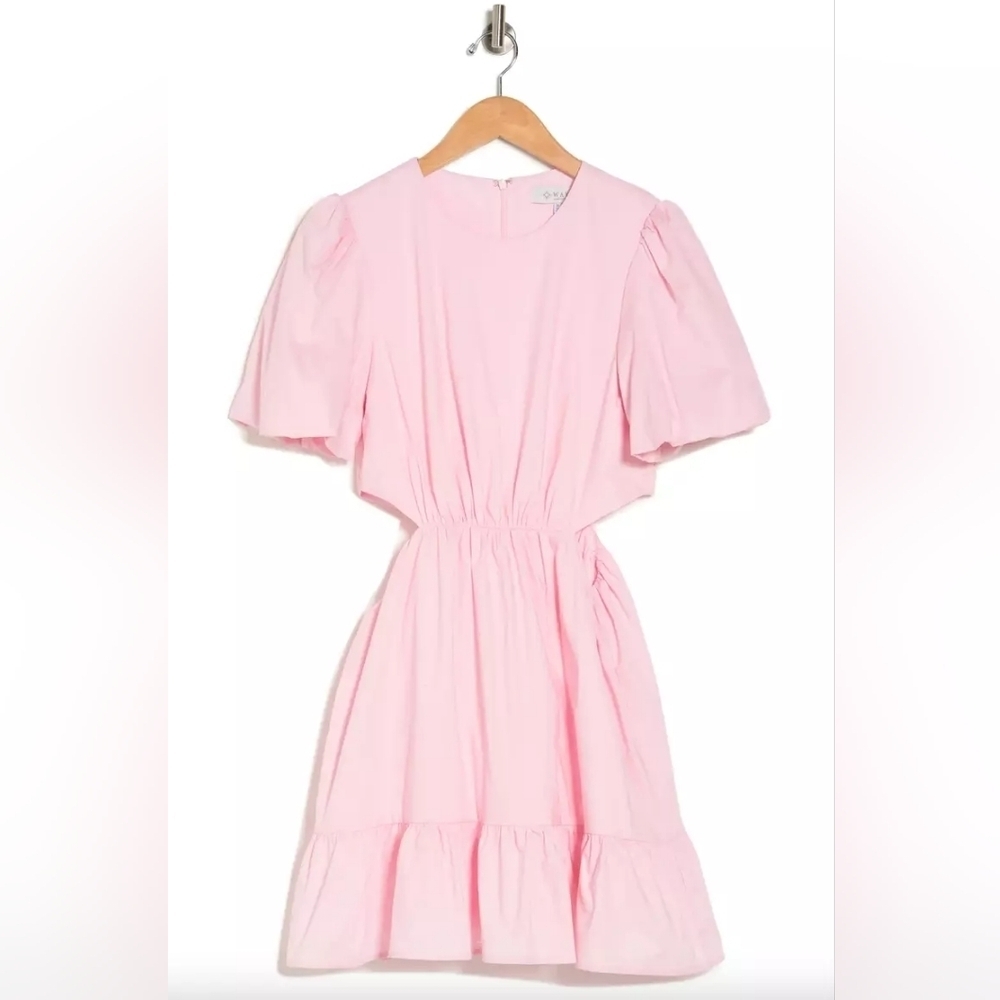 WAYF Puff Sleeve Side Cutout Minidress NWOT